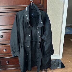 GAP Women's Black Trench Coat